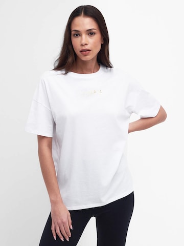 Barbour International Μπλουζάκι 'Whitson' σε λευκό: μπροστά