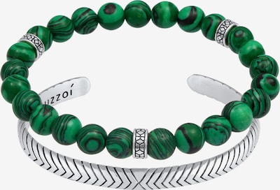 KUZZOI Bracelet en vert / argent, Vue avec produit