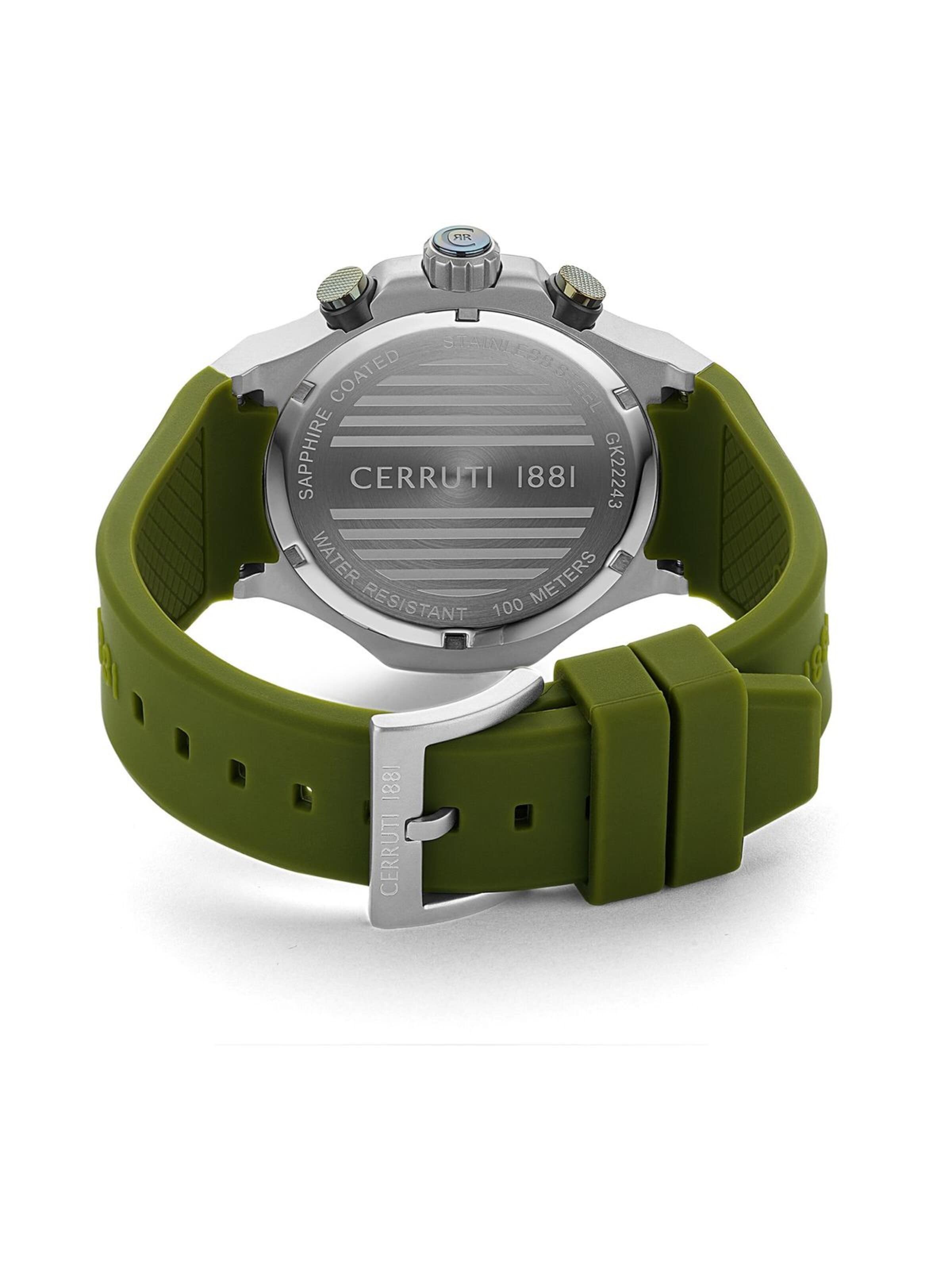 Montre à affichage analogique 'Lucardo' CERRUTI 1881 en vert