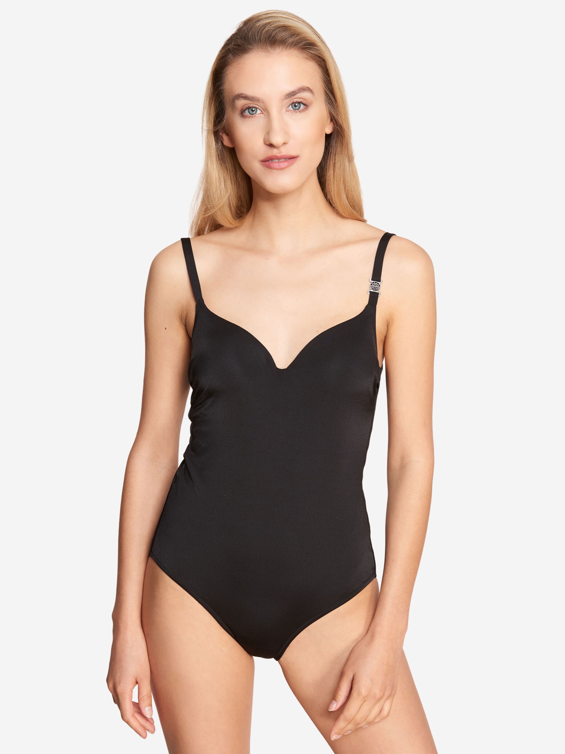 FÉRAUD PARIS T-shirt Swimsuit ' Basic ' in Black: front