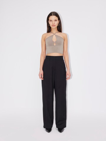 LeGer by Lena Gercke Regular Trousers with creases 'Elvira' in Black