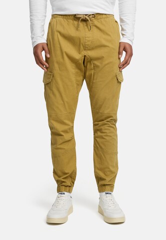 Regular Pantalon cargo 'INPillus' INDICODE JEANS en jaune : devant