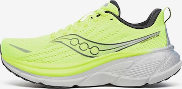 Chaussure de course saucony en vert : devant