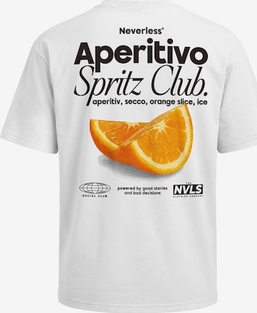 Neverless Shirt 'Aperitivo' in Weiß: Vorderseite