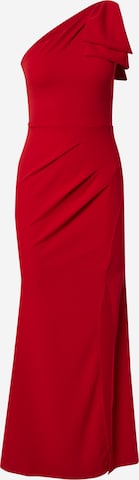 Rochie de seară de la Sistaglam pe roșu: față