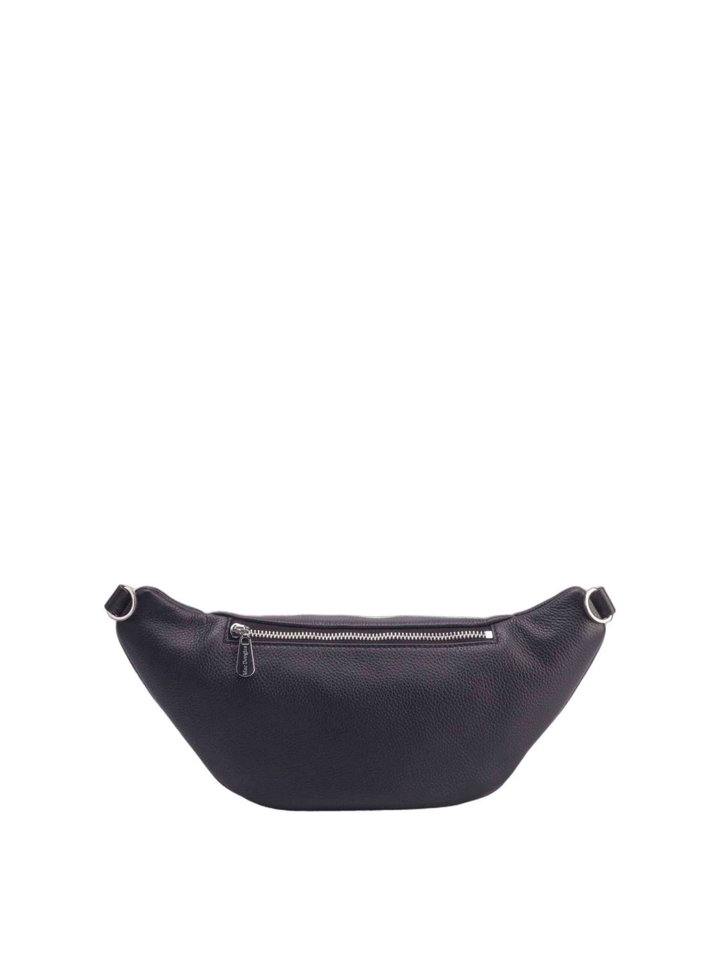 MAC DOUGLAS Belt bag 'Mac Douglas Sac Banane M Barbade Magda2 Cuir Noir' in Black