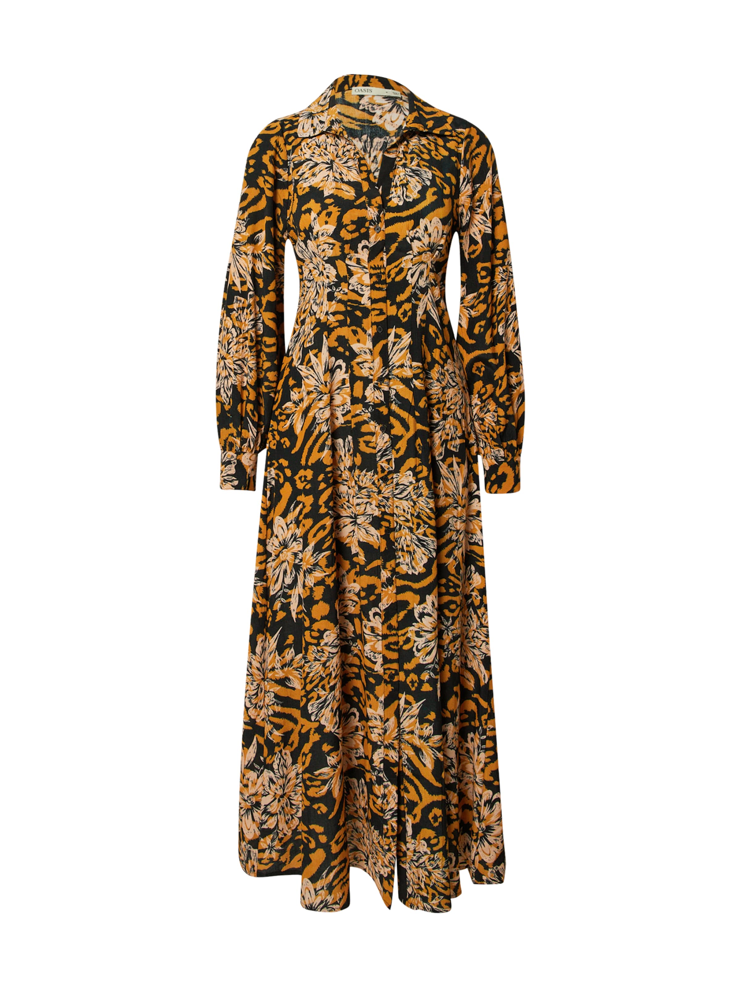 Oasis Sukienka koszulowa w kolorze czarny: przód