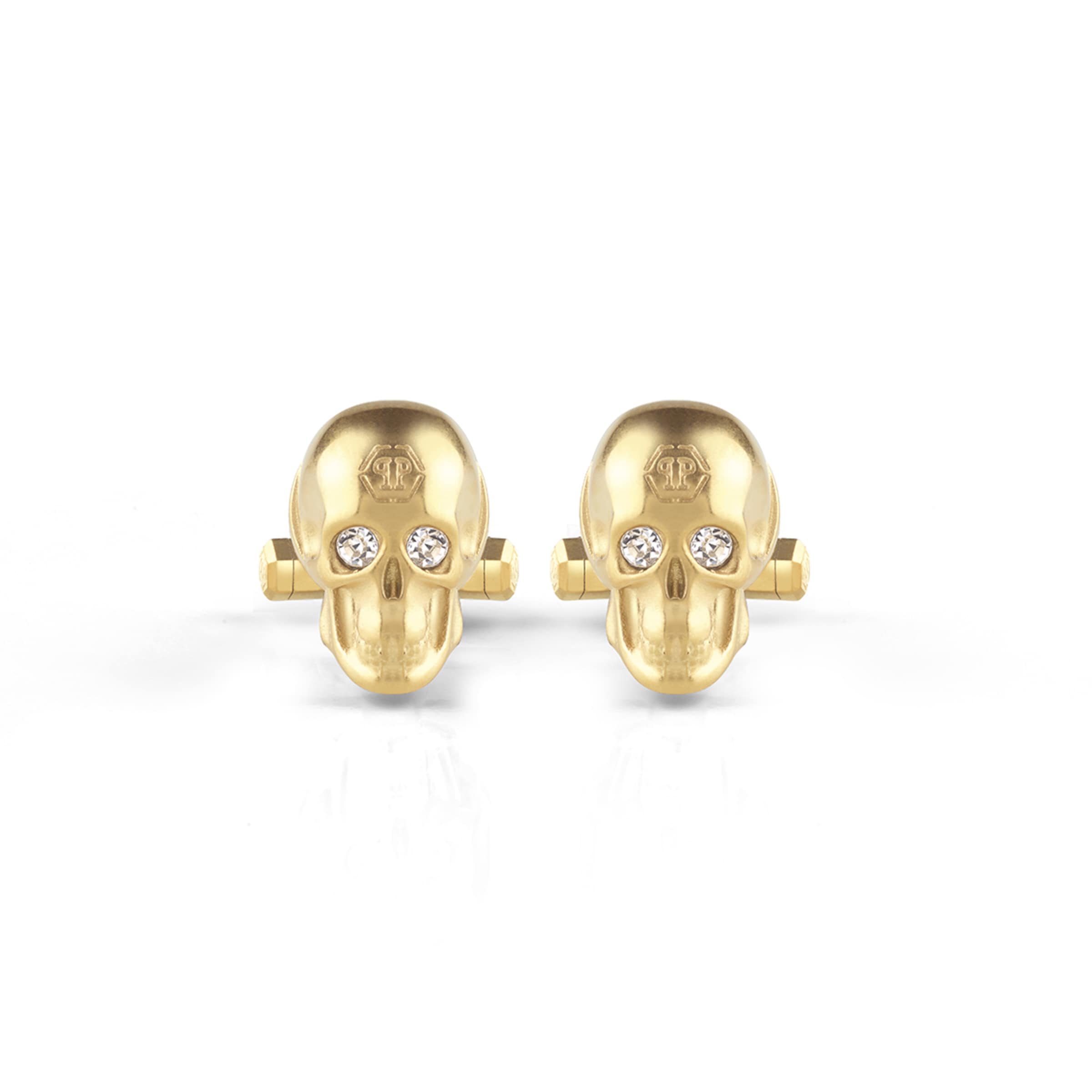 Philipp Plein Jewellery Cufflinks in Gold: front