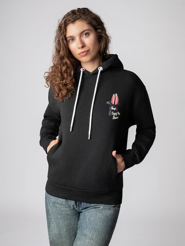 Sublevel Sweatshirt in Schwarz: Vorderseite