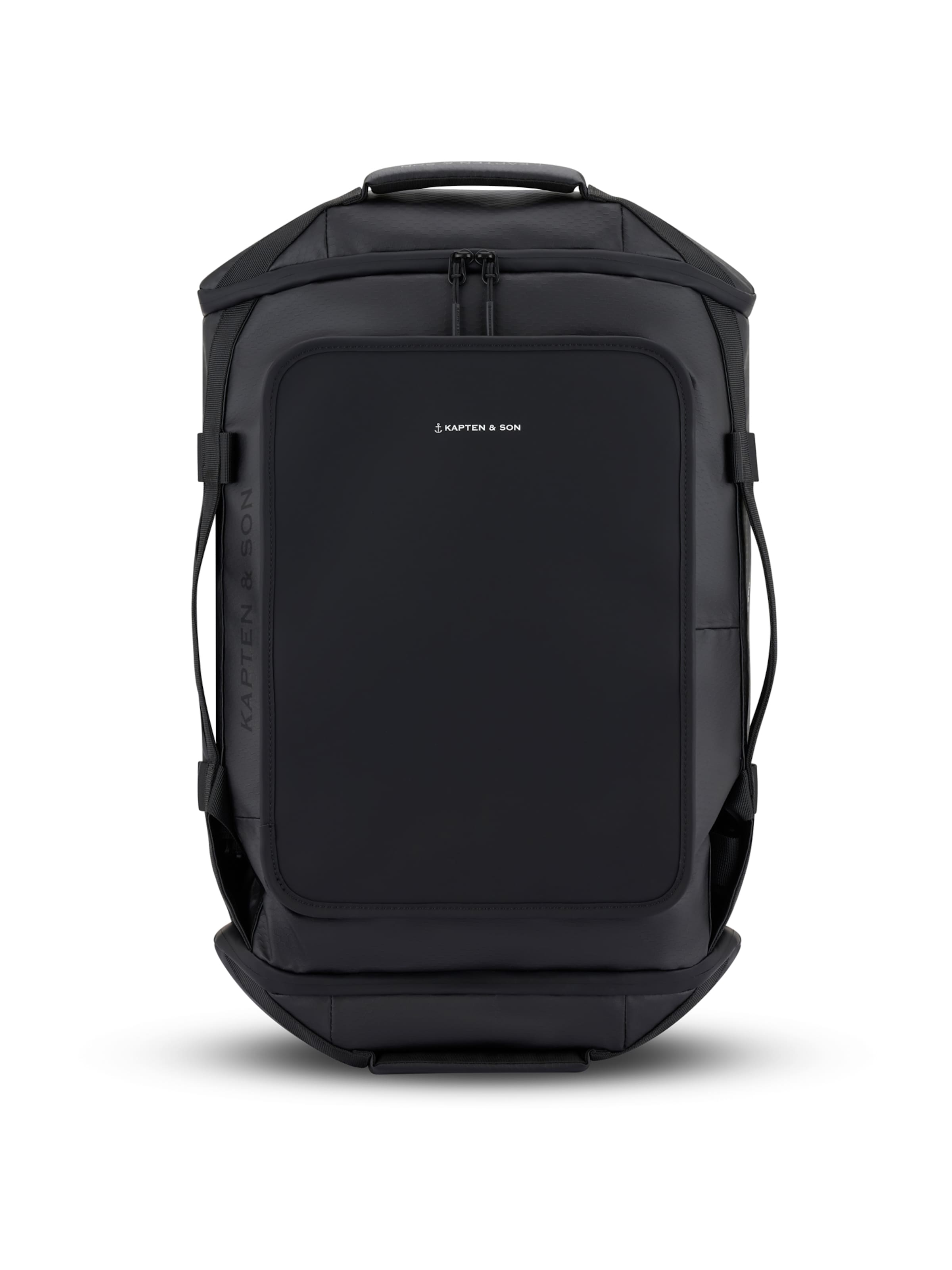 Kapten & Son Раница 'Lisbon Duffle Backpack Small' в черно: отпред