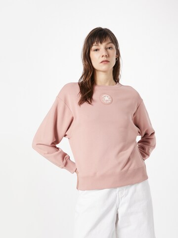 CONVERSE - Sweatshirt em rosa: frente