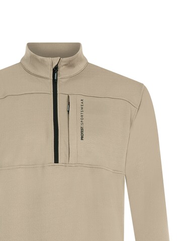 PROTEST Sports sweatshirt 'PRTGraphic' in Brown