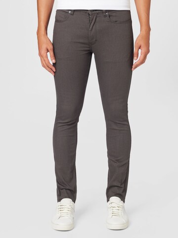 HUGO Red Skinny Fit Дънки 'HUGO 734' в сиво: отпред