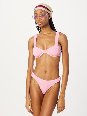 rožinė River Island Plati Bikinio viršutinė dalis