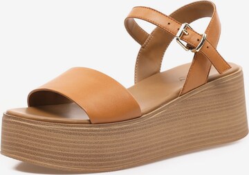 INUOVO Sandals in Brown: front