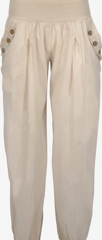 malito more than fashion Harem Pants in Beige: front