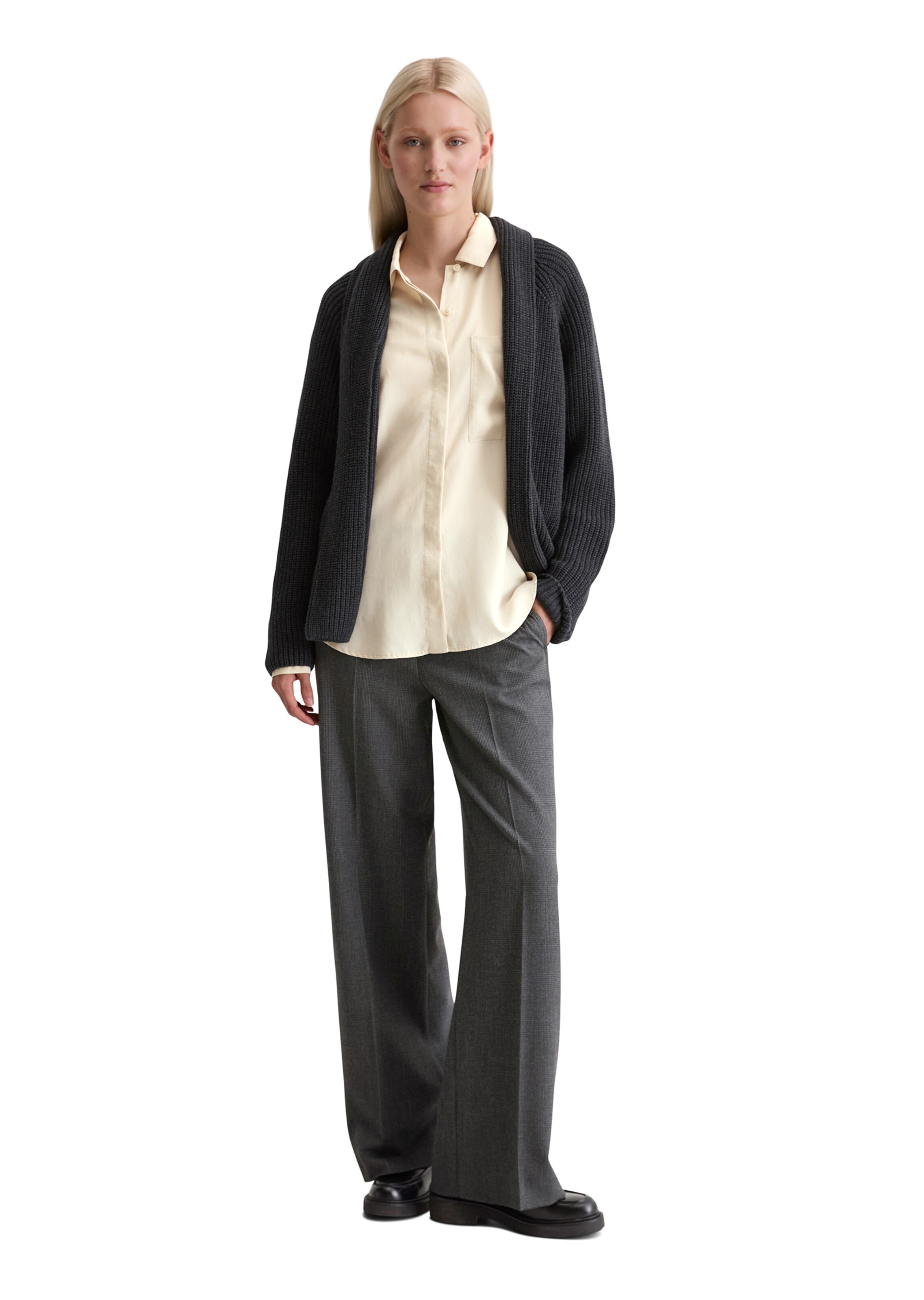 Marc O'Polo Вязаная кофта в Серый