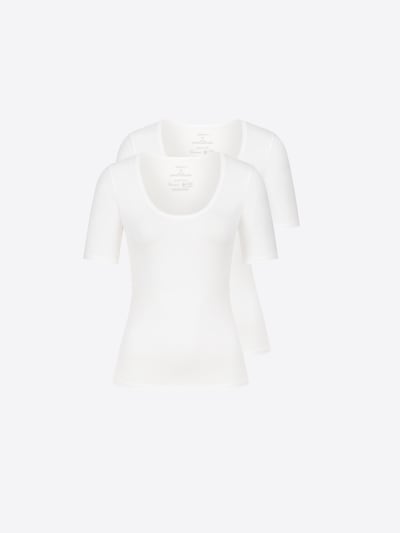 Erlich Textil T-shirt en blanc, Vue avec produit