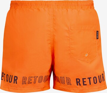 Pantaloncini da bagno 'Renzo' di Retour Jeans in arancione