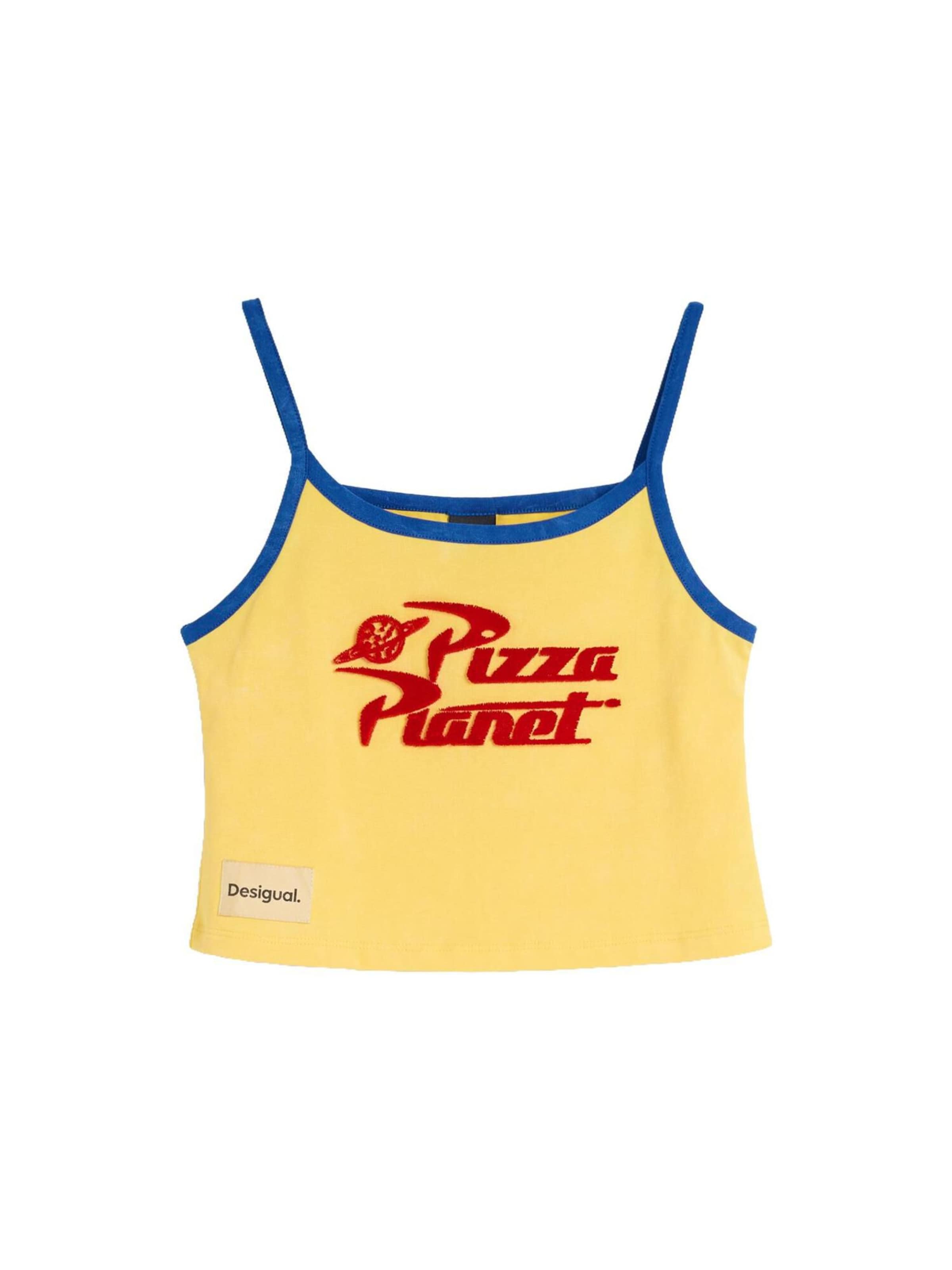 T-Shirt 'Toy Story™ strappy' Desigual en jaune : devant