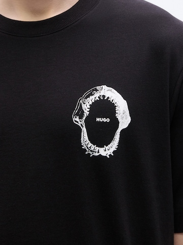 HUGO Shirt 'Nofishix' in Zwart