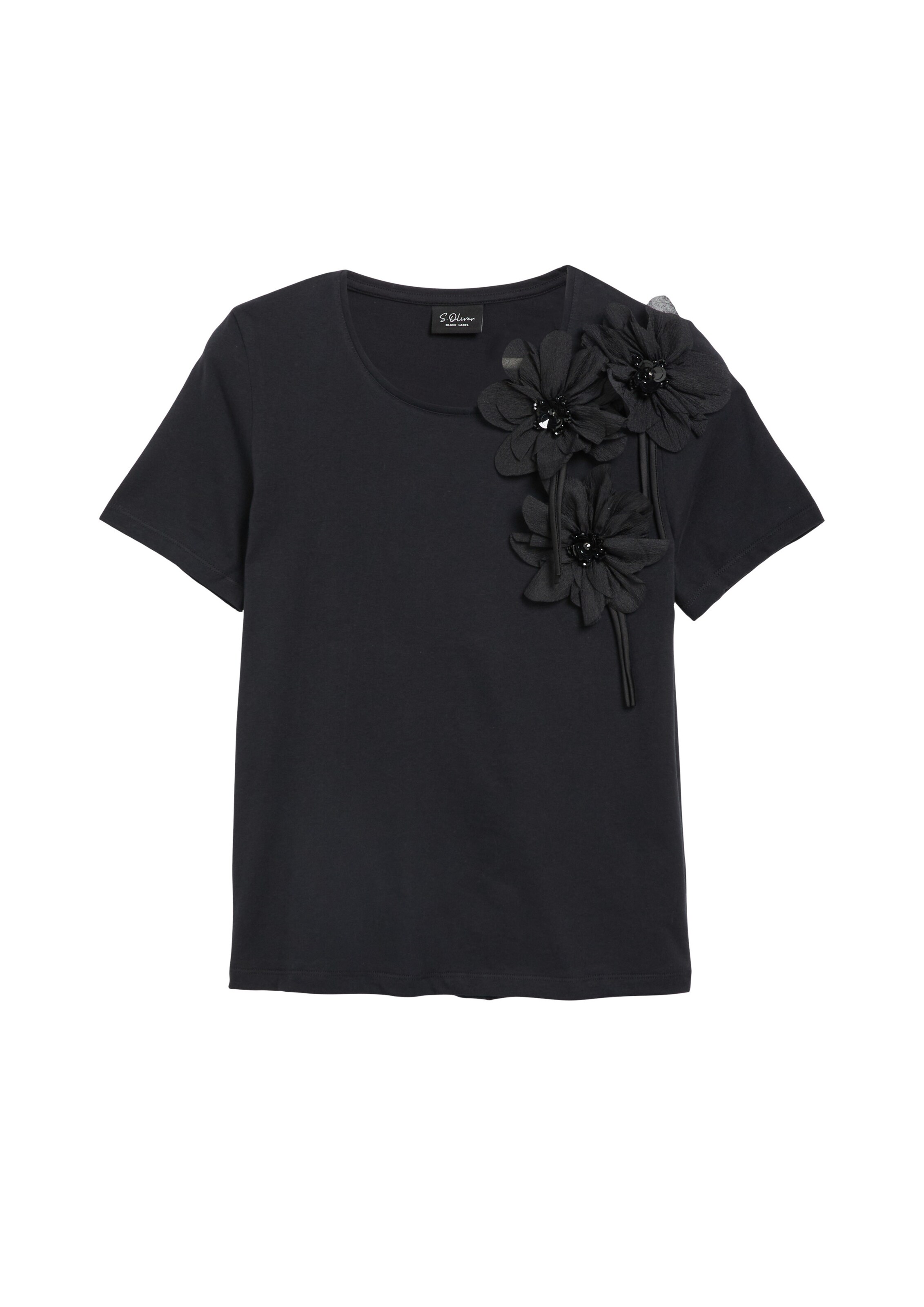 T-shirt s.Oliver en noir : devant