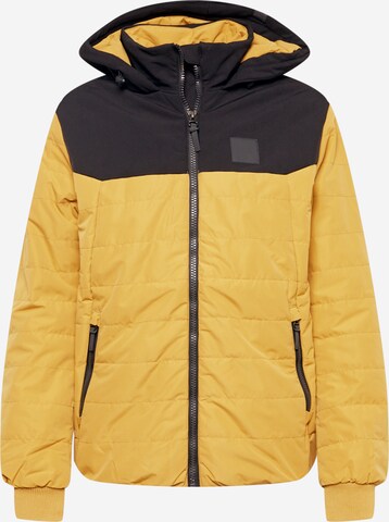 Alife and Kickin Between-Season Jacket in Yellow: front