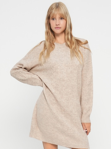 PIECES Strikkjole 'PCRACHEL' i grå