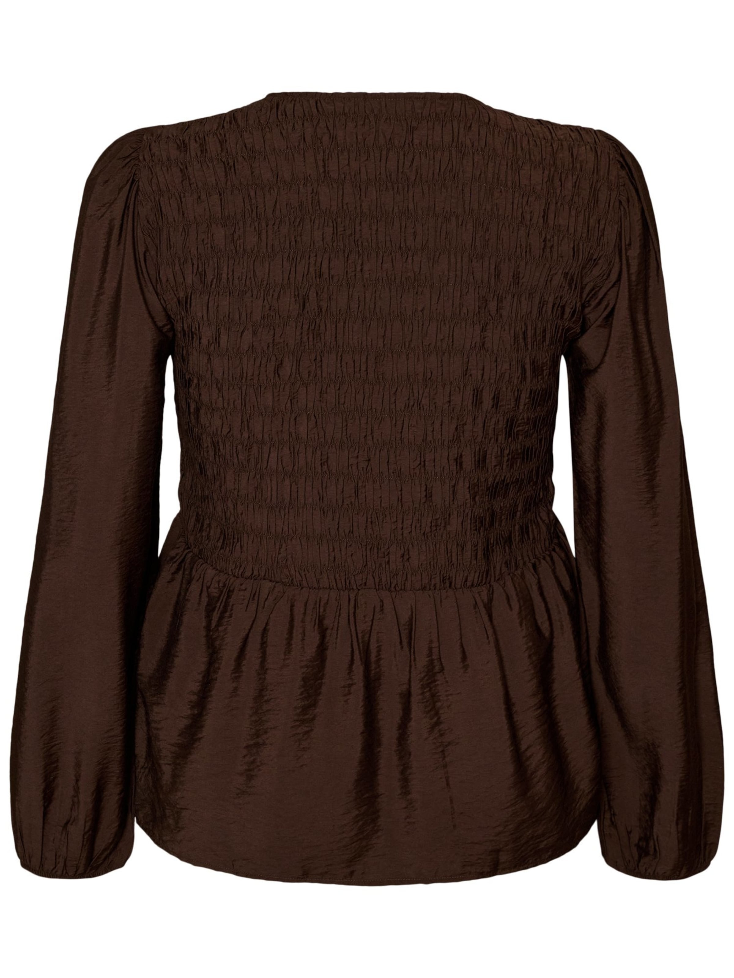Zizzi Bluse 'NABILA' in Braun
