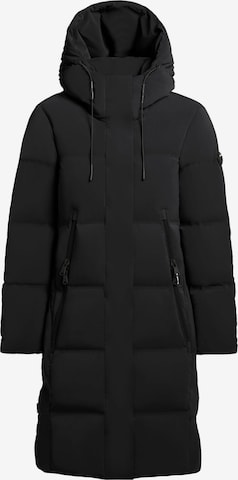 khujo Wintermantel in Schwarz: Vorderseite