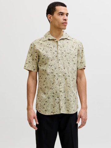 JACK & JONES - Ajuste regular Camisa en amarillo: frente