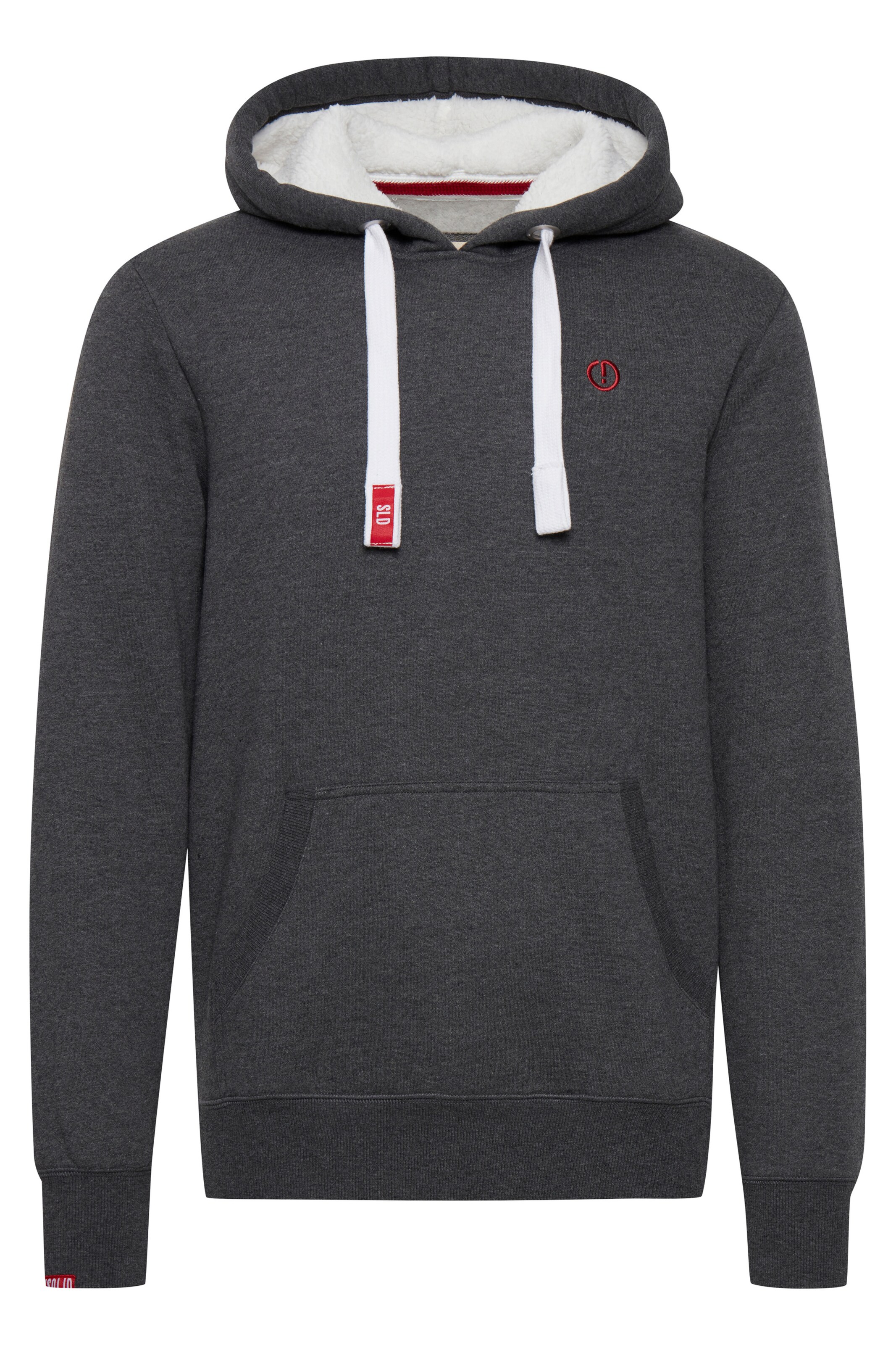 Sweat-shirt 'Benn Pile' !Solid en gris : devant
