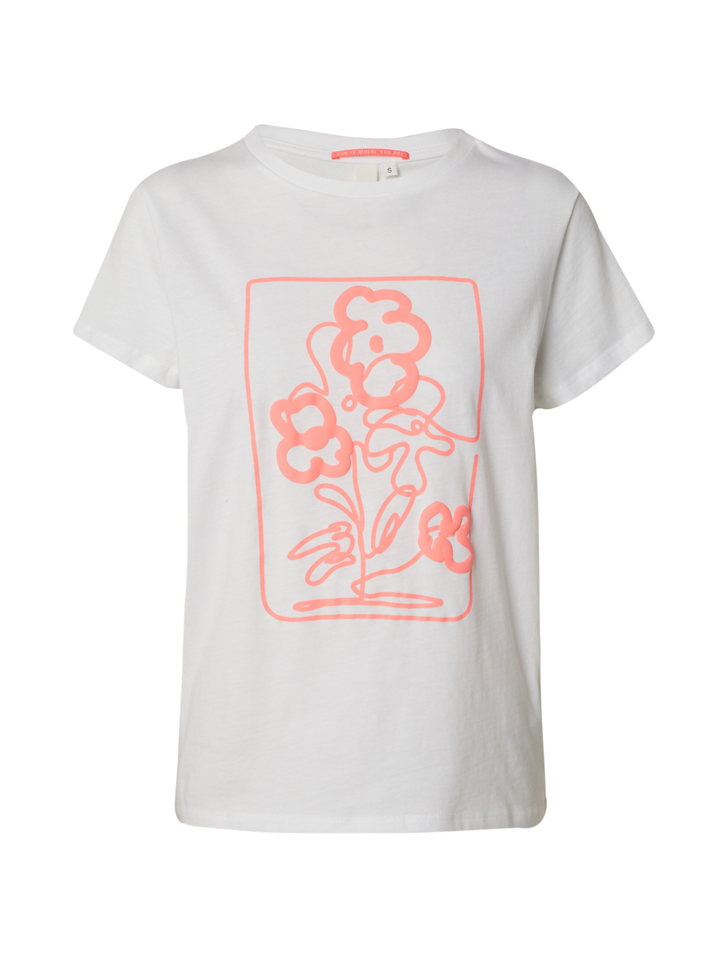 QS Shirt in Wit: voorkant