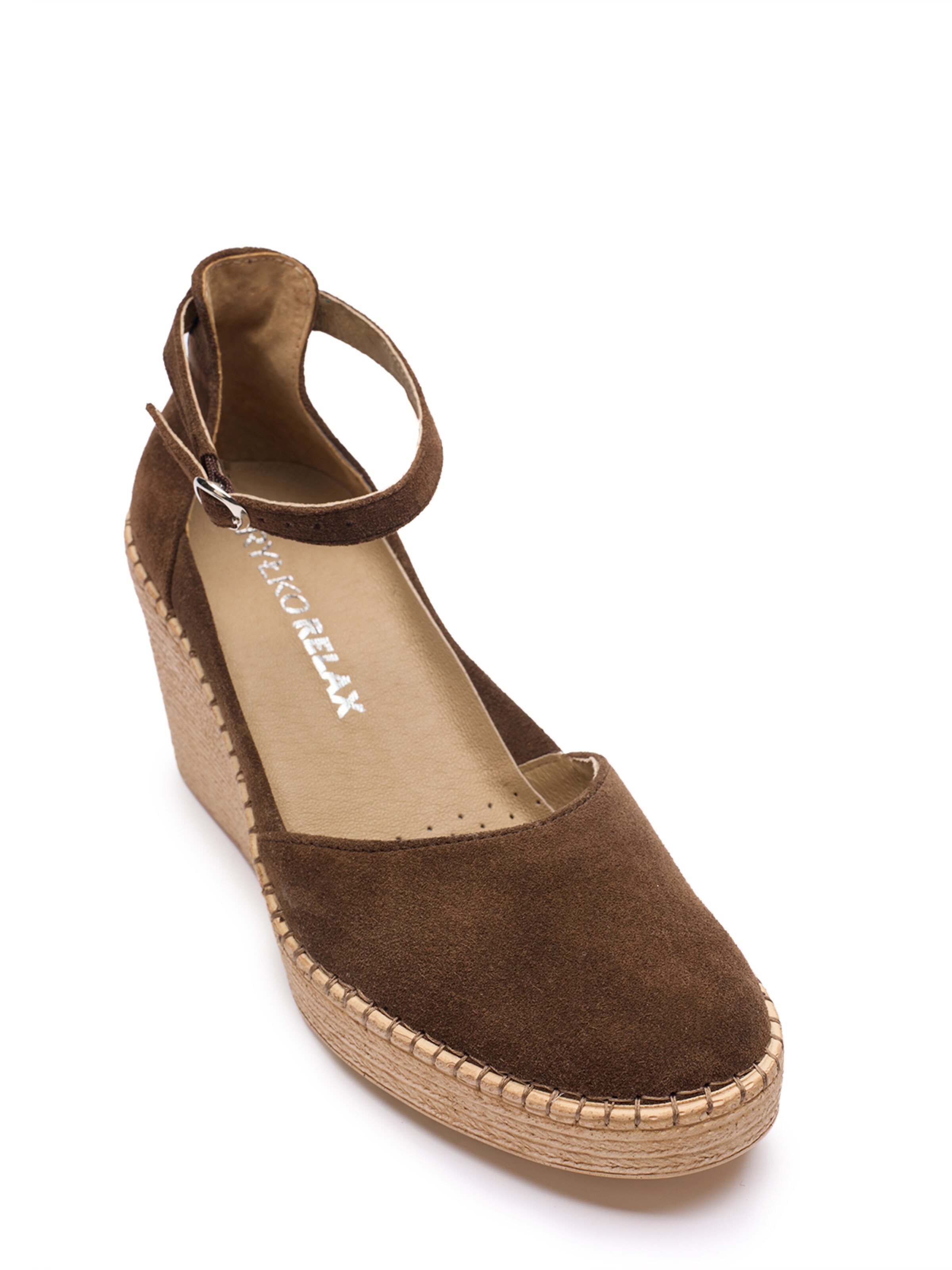 RYLKO Espadryle w kolorze brązowy