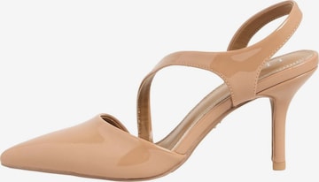 Pumps de la Lipsy pe bej: față