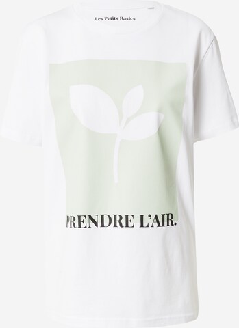 T-shirt Les Petits Basics en blanc : devant