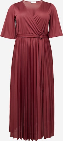 Robe 'Gemma' ABOUT YOU Curvy en rouge : devant