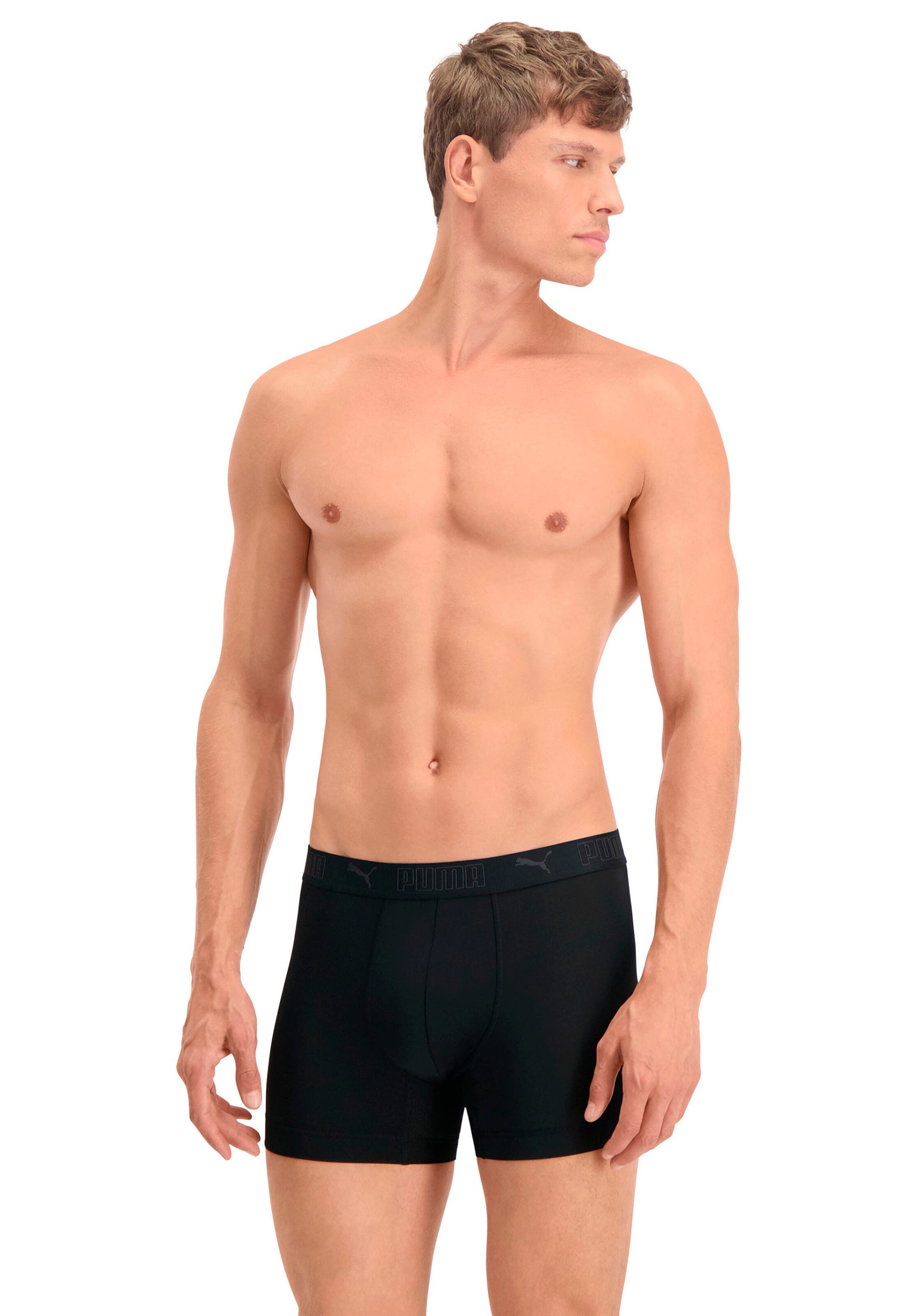 PUMA Boxershorts in Schwarz