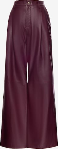 Wide Leg Pantalon à pince faina en rouge : devant