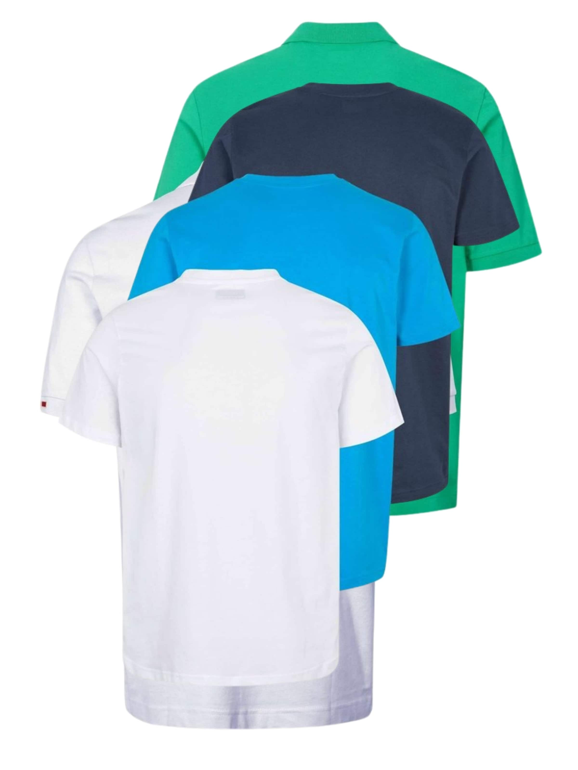 KAPPA Regular Fit Skjorte ' KMLogo Cafers ' i hvid