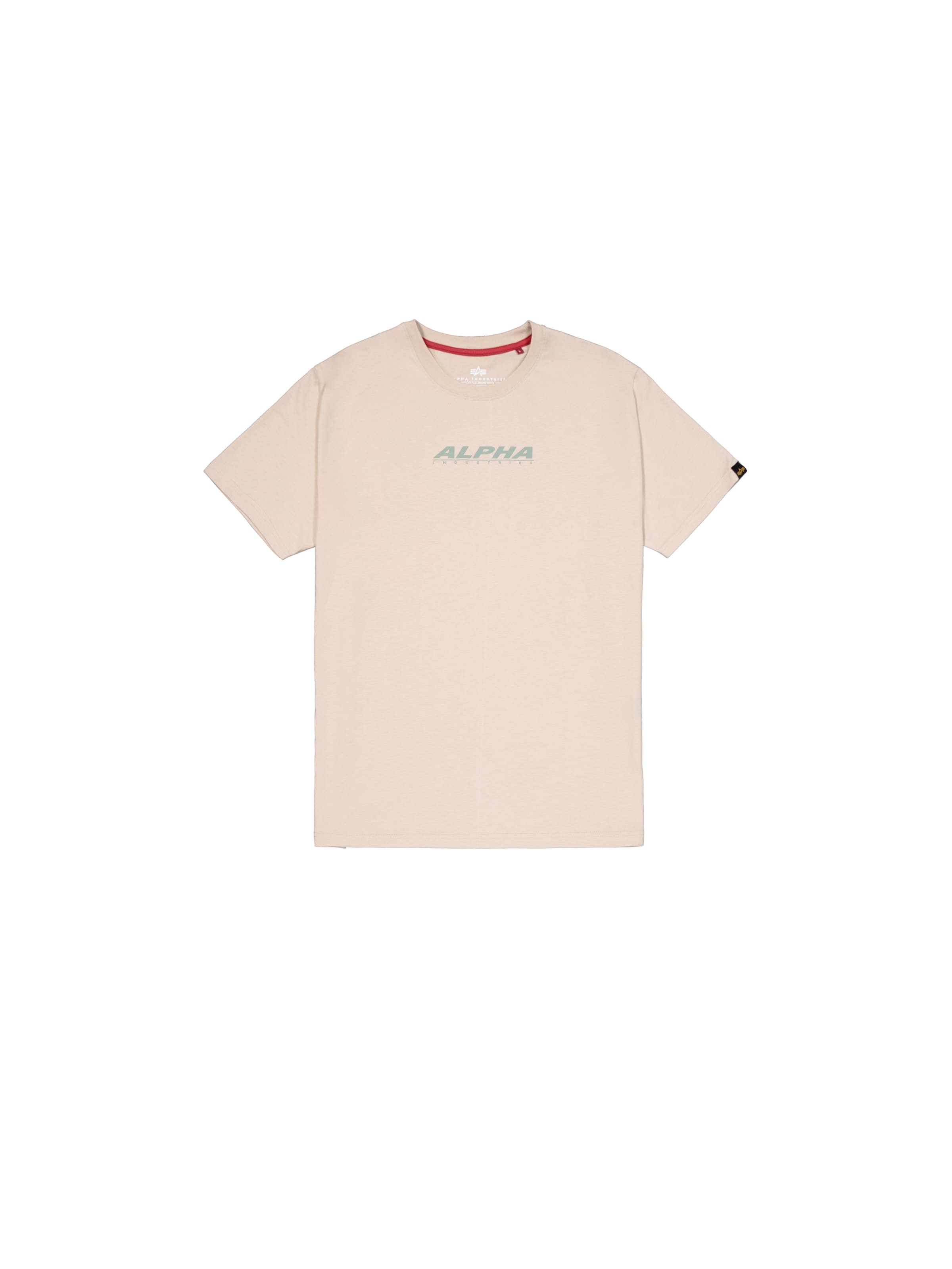 ALPHA INDUSTRIES Tričko - Béžová: predná strana