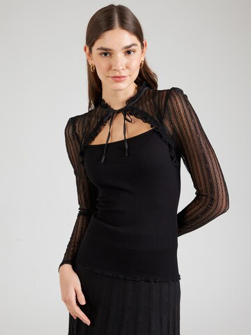 rosemunde - Blusa 'Beatha' en negro: frente