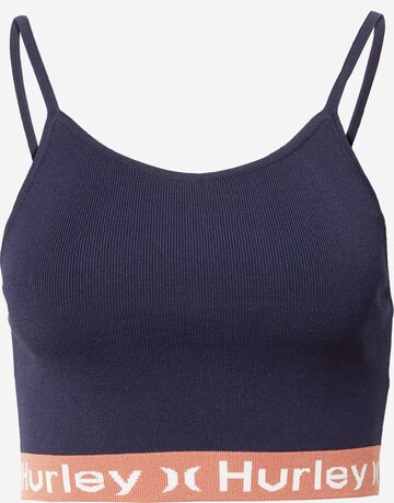 Hurley Sporttop in Blauw: voorkant