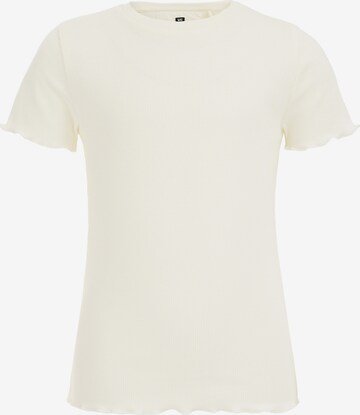 T-Shirt WE Fashion en beige : devant