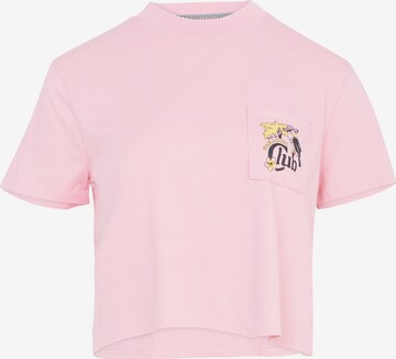 T-shirt 'POCKET DIAL' Volcom en rose : devant