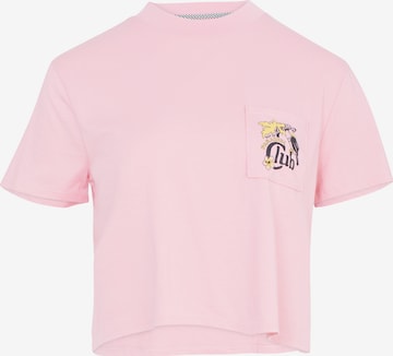 T-shirt 'POCKET DIAL' Volcom en rose : devant