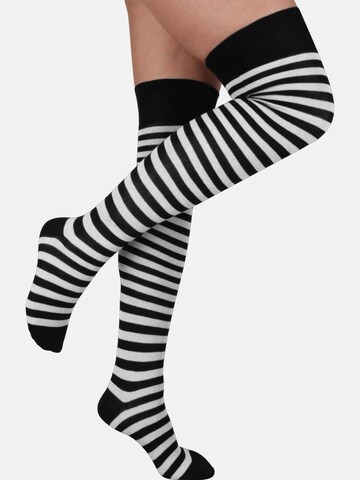 Chaussettes montantes normani en noir