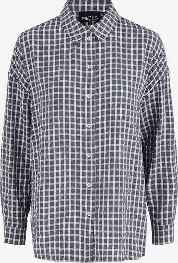 PIECES Blouse 'Sylvia' in Grey / White, Item view