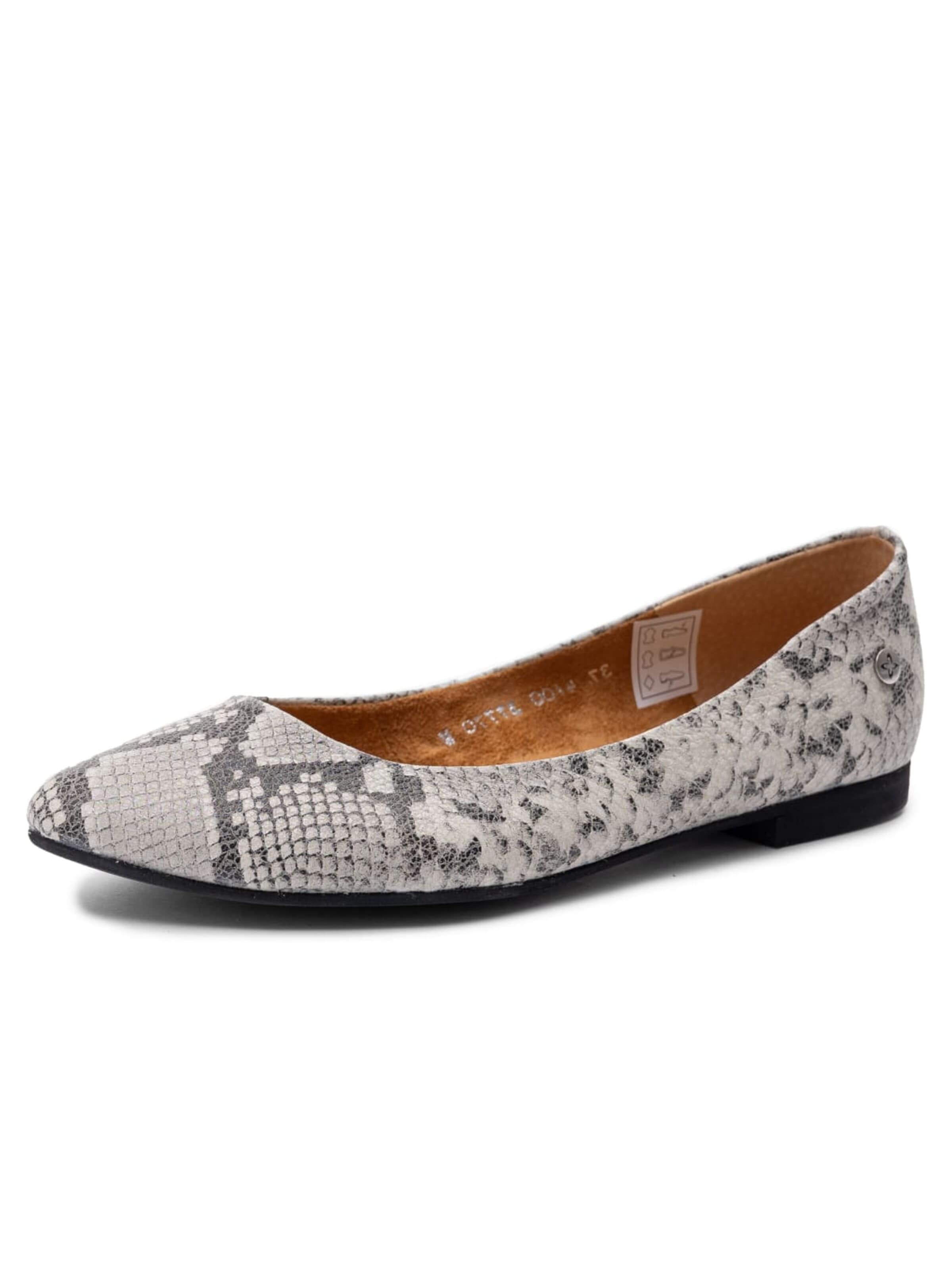 Maciejka Ballet Flats '4100W-09/00-8' in Silver: front