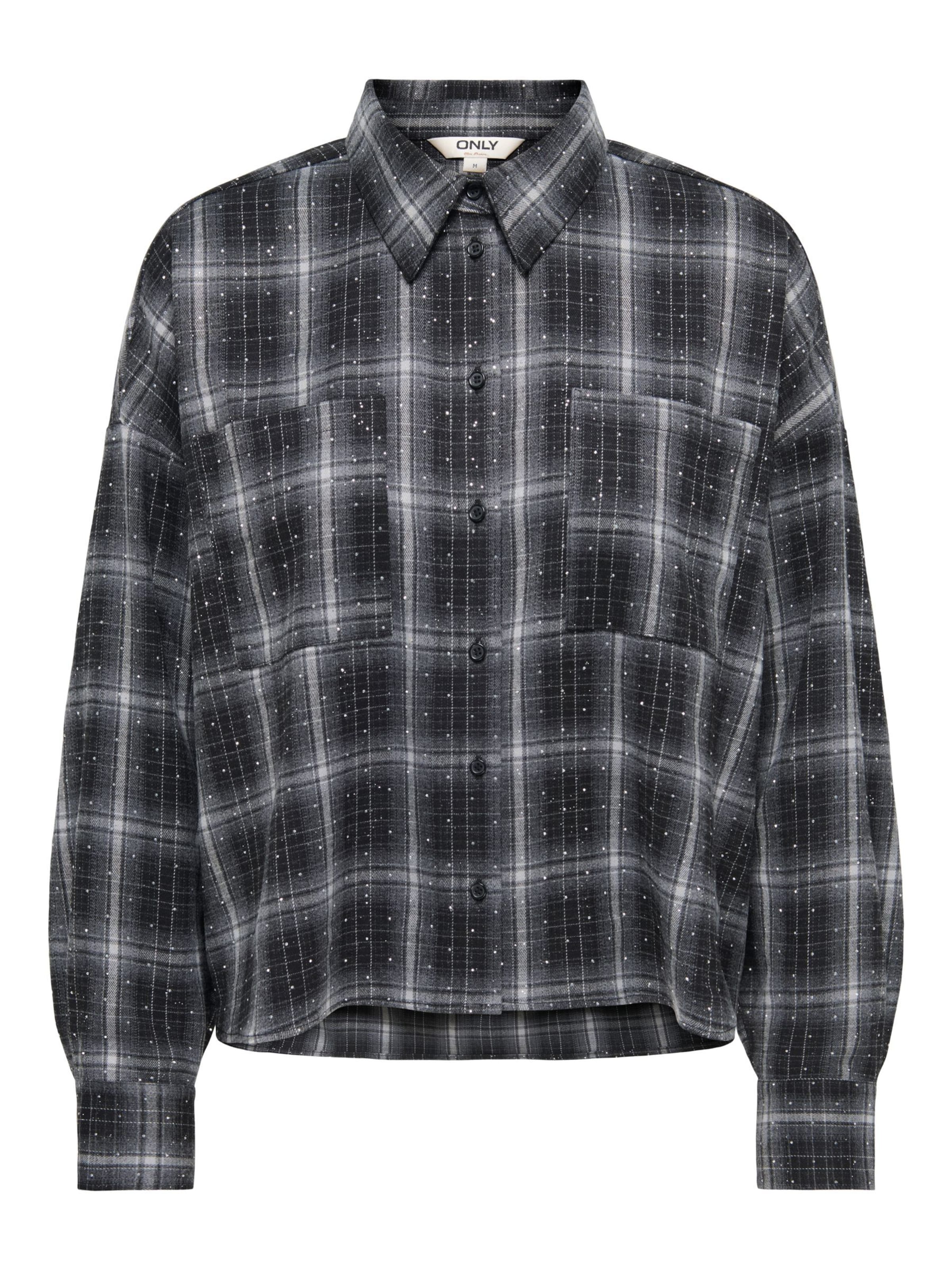 ONLY - Blusa 'ONLILSTON' en negro: frente